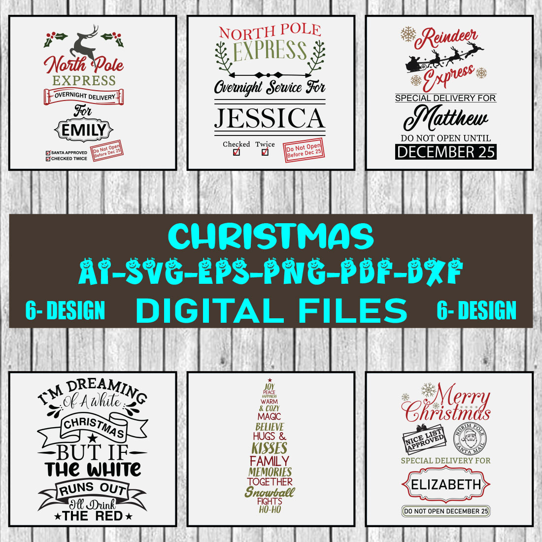 Christmas SVG Design Bundle Vol-30 cover image.