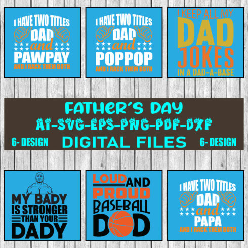 Dad Svg Bundle, Father's Day Svg Bundle, Dad Quotes Svg Bundle Vol-04 cover image.