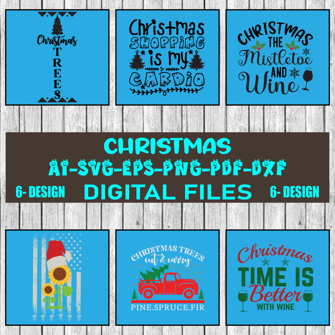 Christmas SVG Bundle Merry Christmas Svg Christmas Svg Christmas Ornaments svg Winter Svg Funny Christmas Bundle svg Vol-07 cover image.