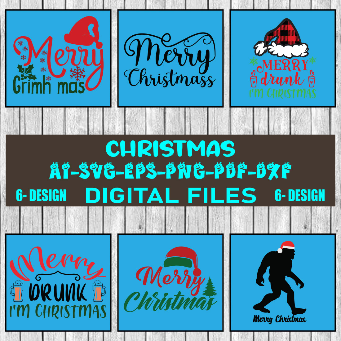 Christmas SVG Design Bundle Vol-81 cover image.