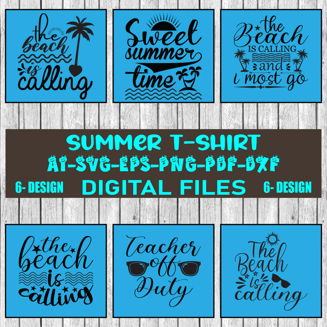 Summer T-shirt Design Bundle Vol-10 cover image.