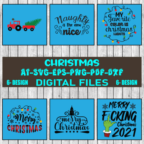 Christmas SVG Bundle Merry Christmas Svg Christmas Svg Christmas Ornaments svg Winter Svg Funny Christmas Bundle svg Vol-16 cover image.