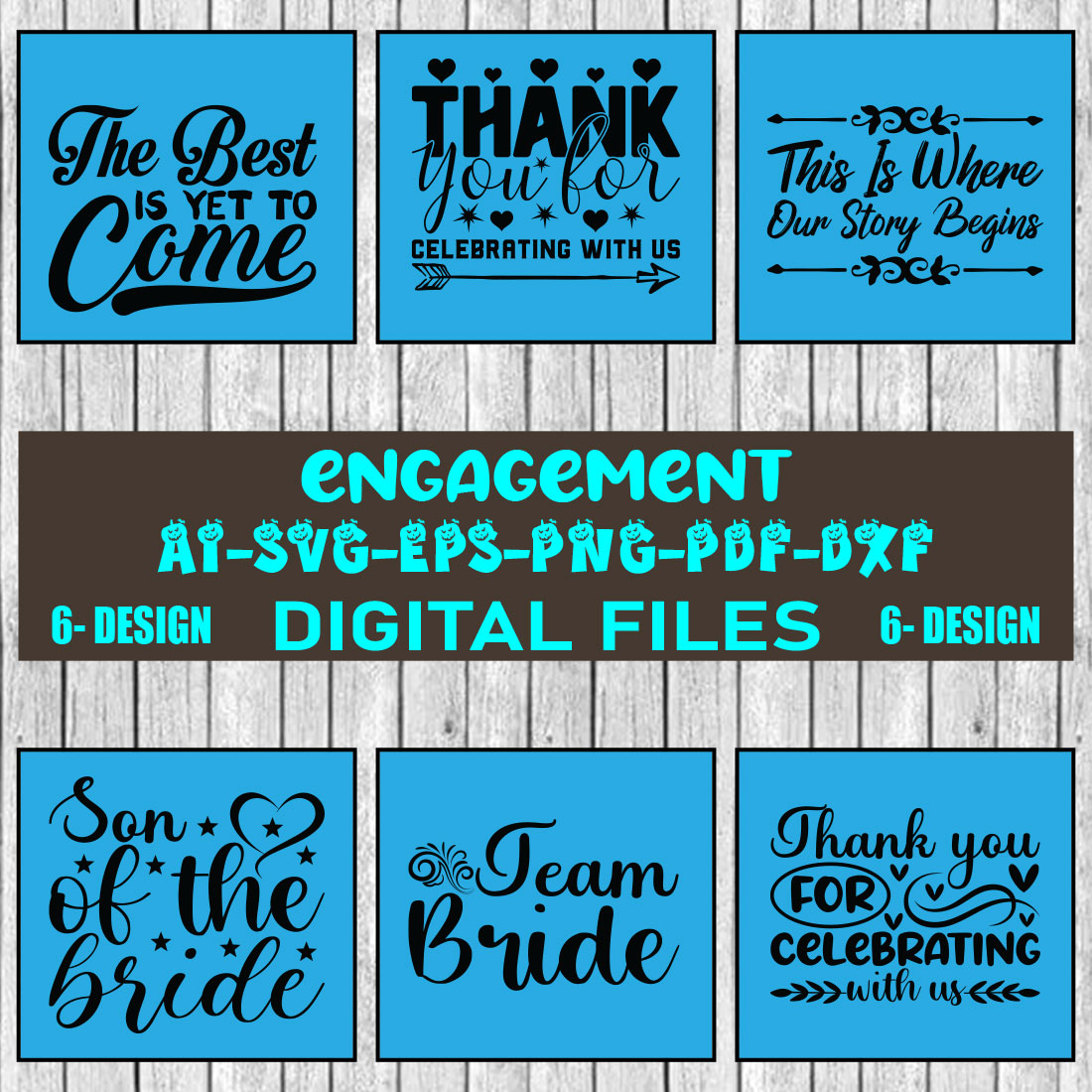 Engagement SVG Design Bundle Vol-12 cover image.