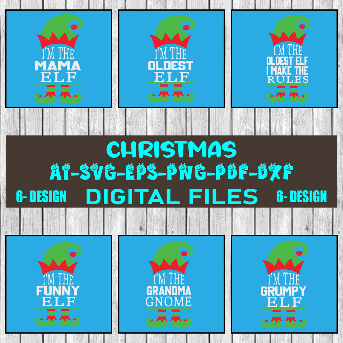 Christmas SVG Design Bundle Vol-46 cover image.