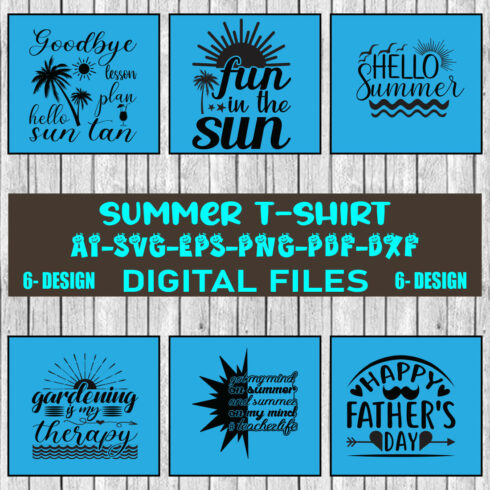 Summer T-shirt Design Bundle Vol-4 cover image.