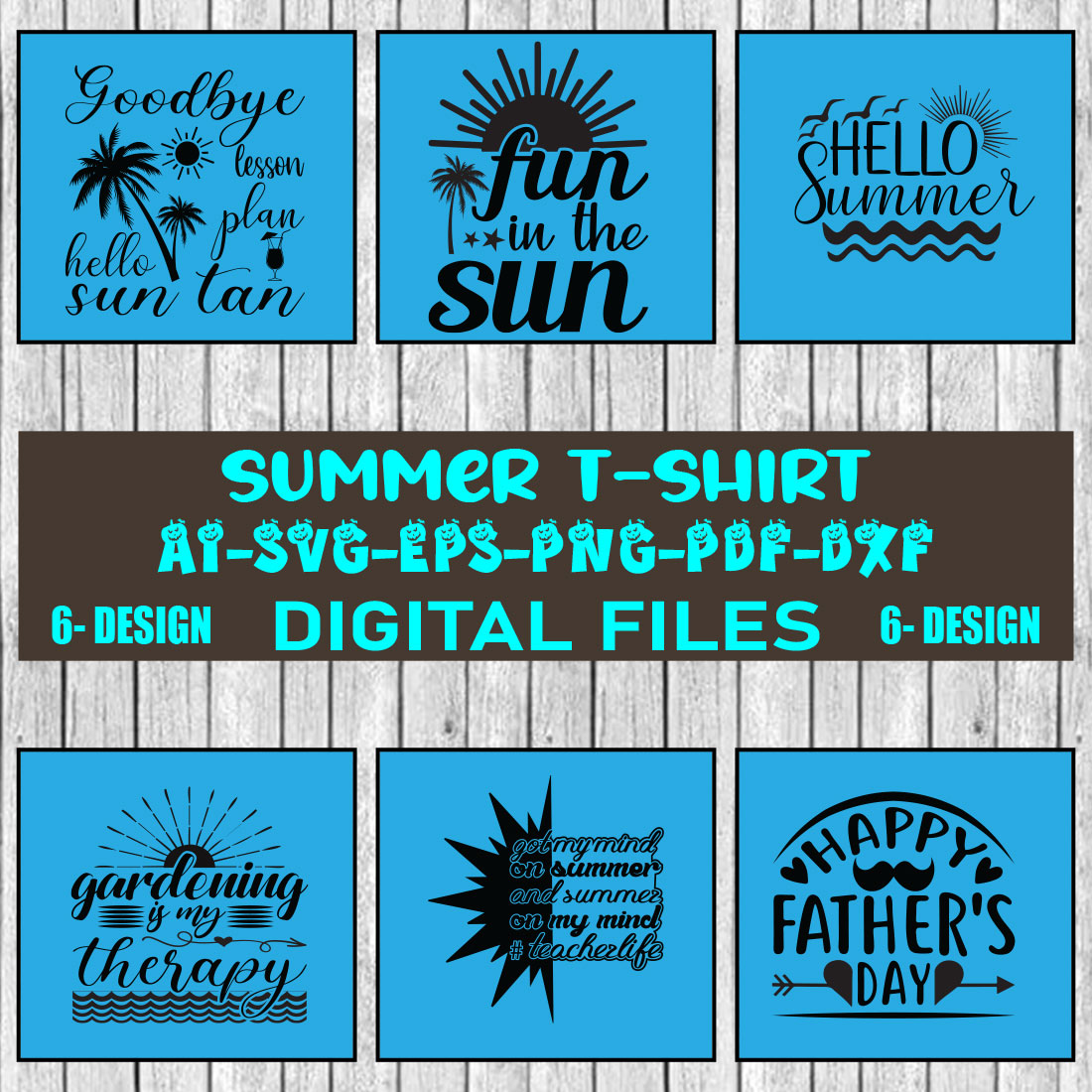 Summer T-shirt Design Bundle Vol-4 cover image.