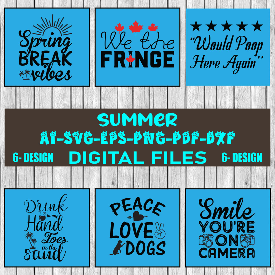 Summer Bundle SVG Files Vol-04 cover image.