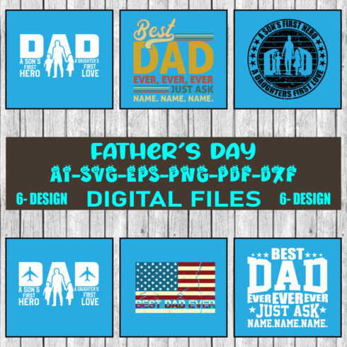 Father Day SVG Design Bundle Vol-06 cover image.