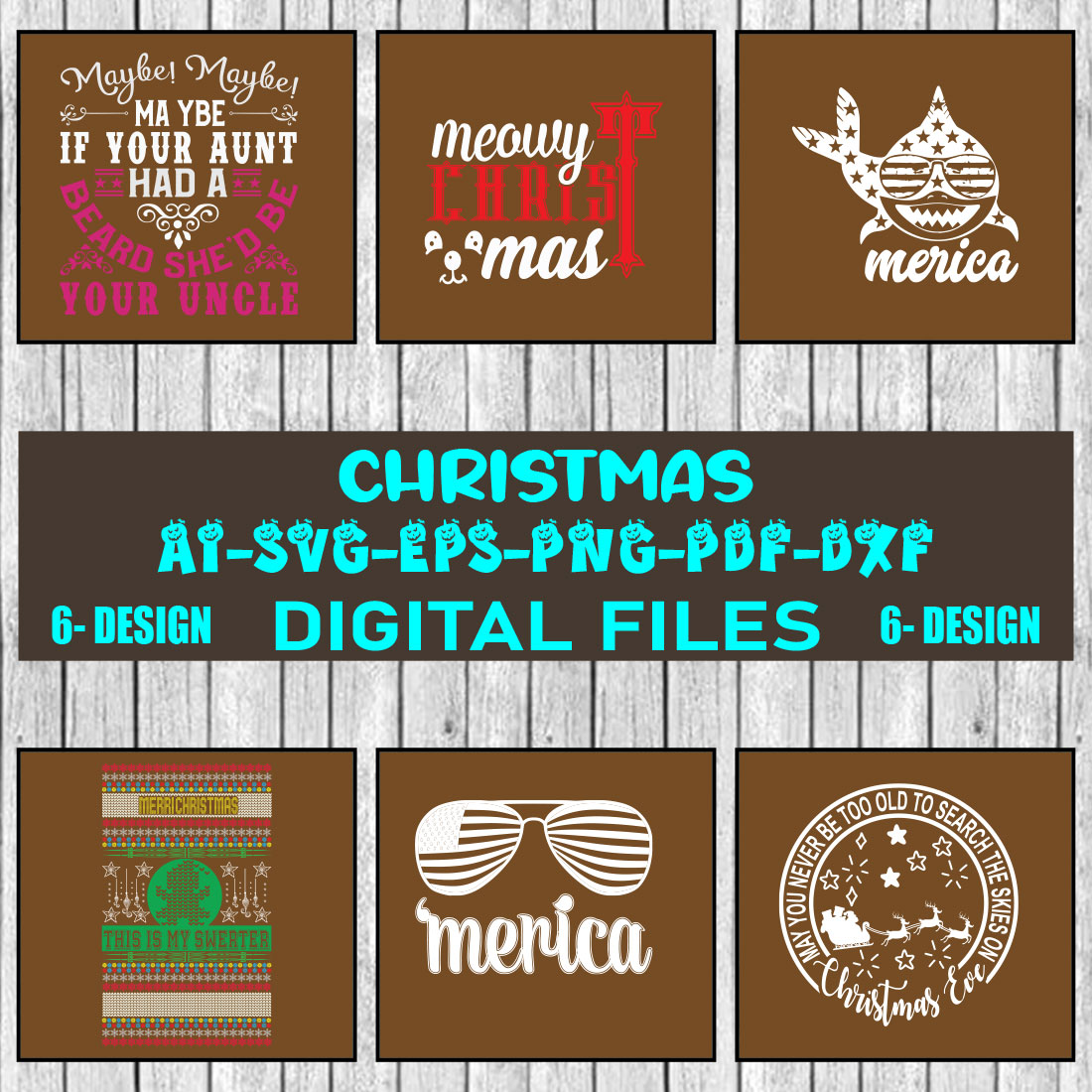 Christmas SVG Design Bundle Vol-18 cover image.