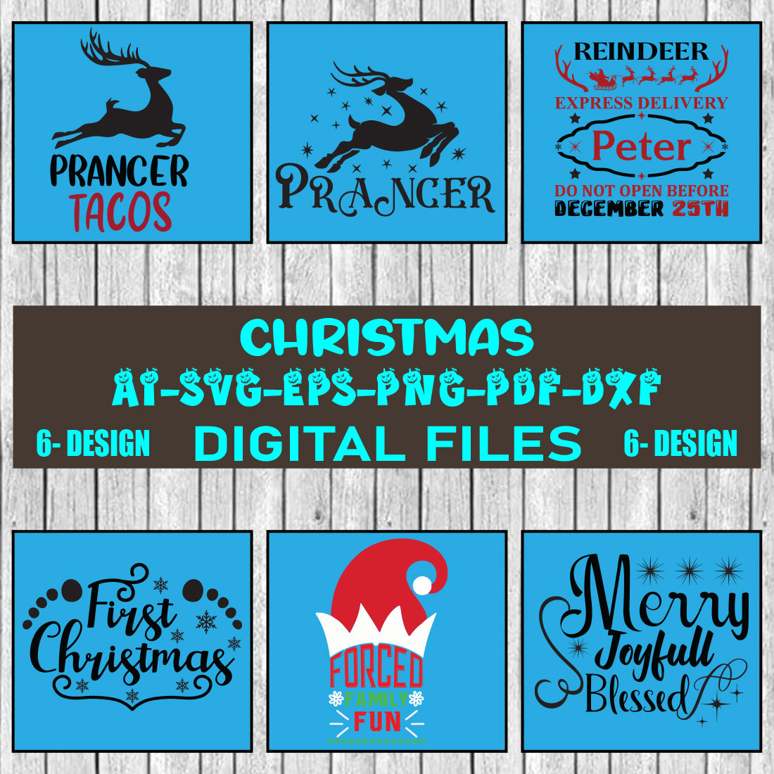 Christmas SVG Design Bundle Vol-59 cover image.