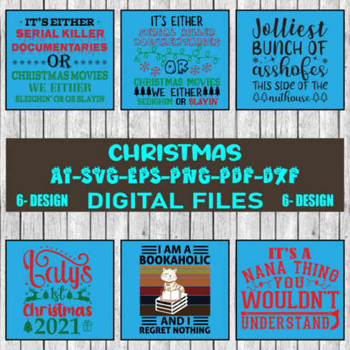 Christmas SVG Design Bundle Vol-55 cover image.