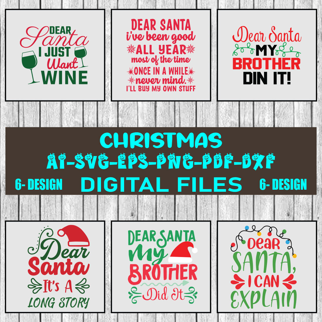 Christmas SVG Design Bundle Vol-41 cover image.