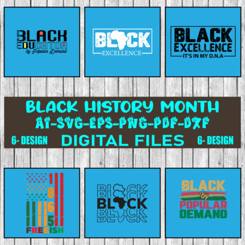 Black History Month Bundle SVG Files Vol-01 cover image.