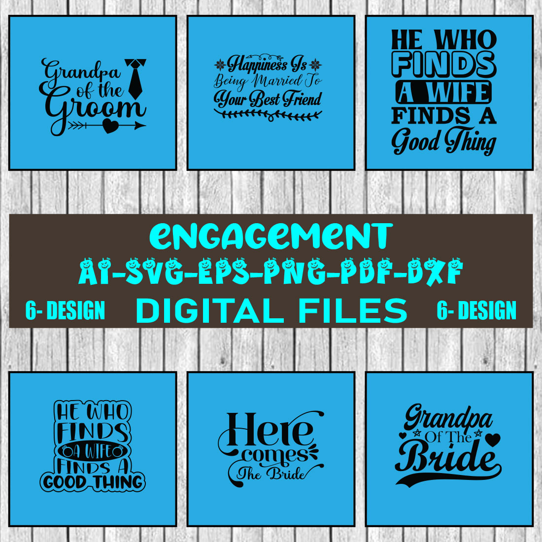 Engagement SVG Design Bundle Vol-06 cover image.