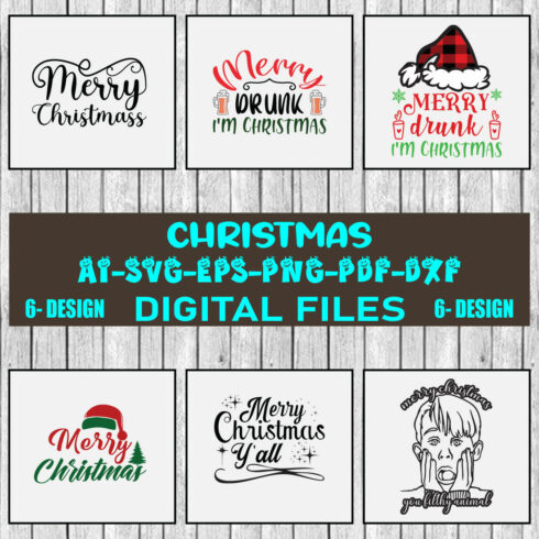 Christmas SVG Design Bundle Vol-32 cover image.