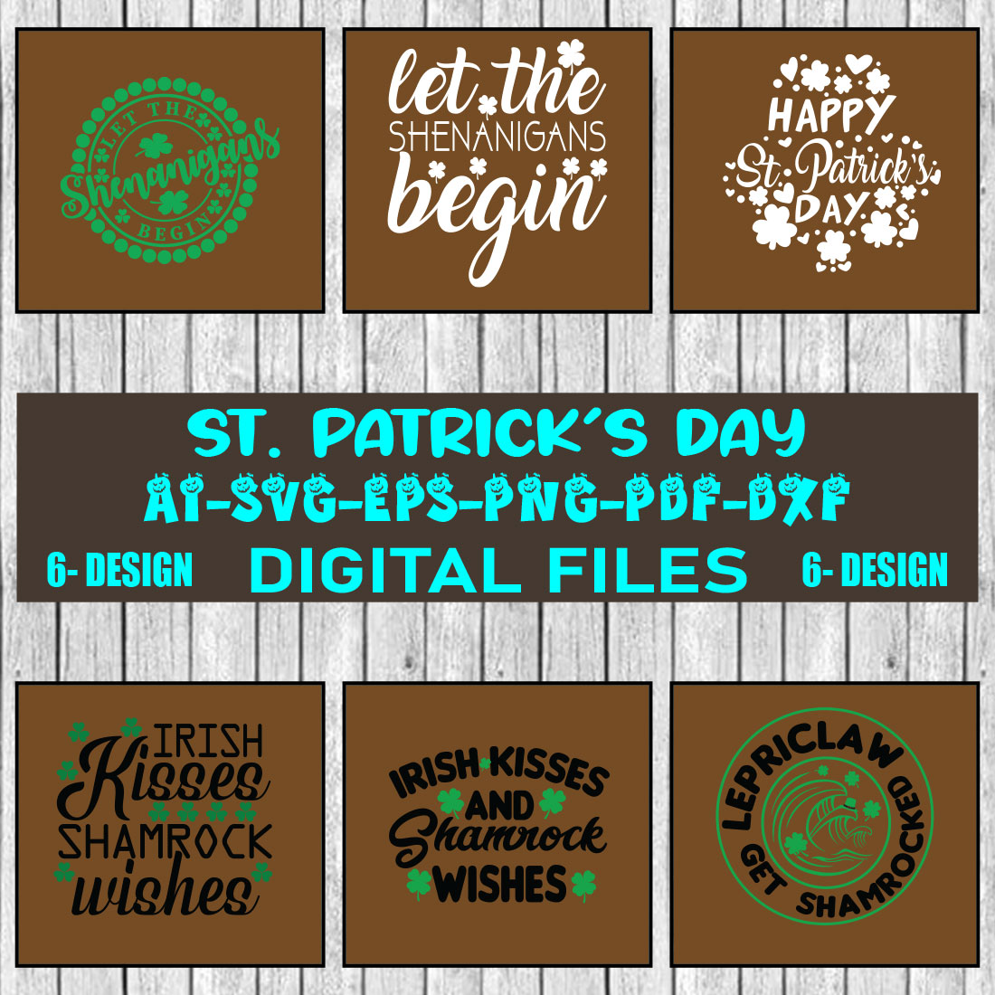St Patrick’s Day svg Design bundle Vol-01 cover image.