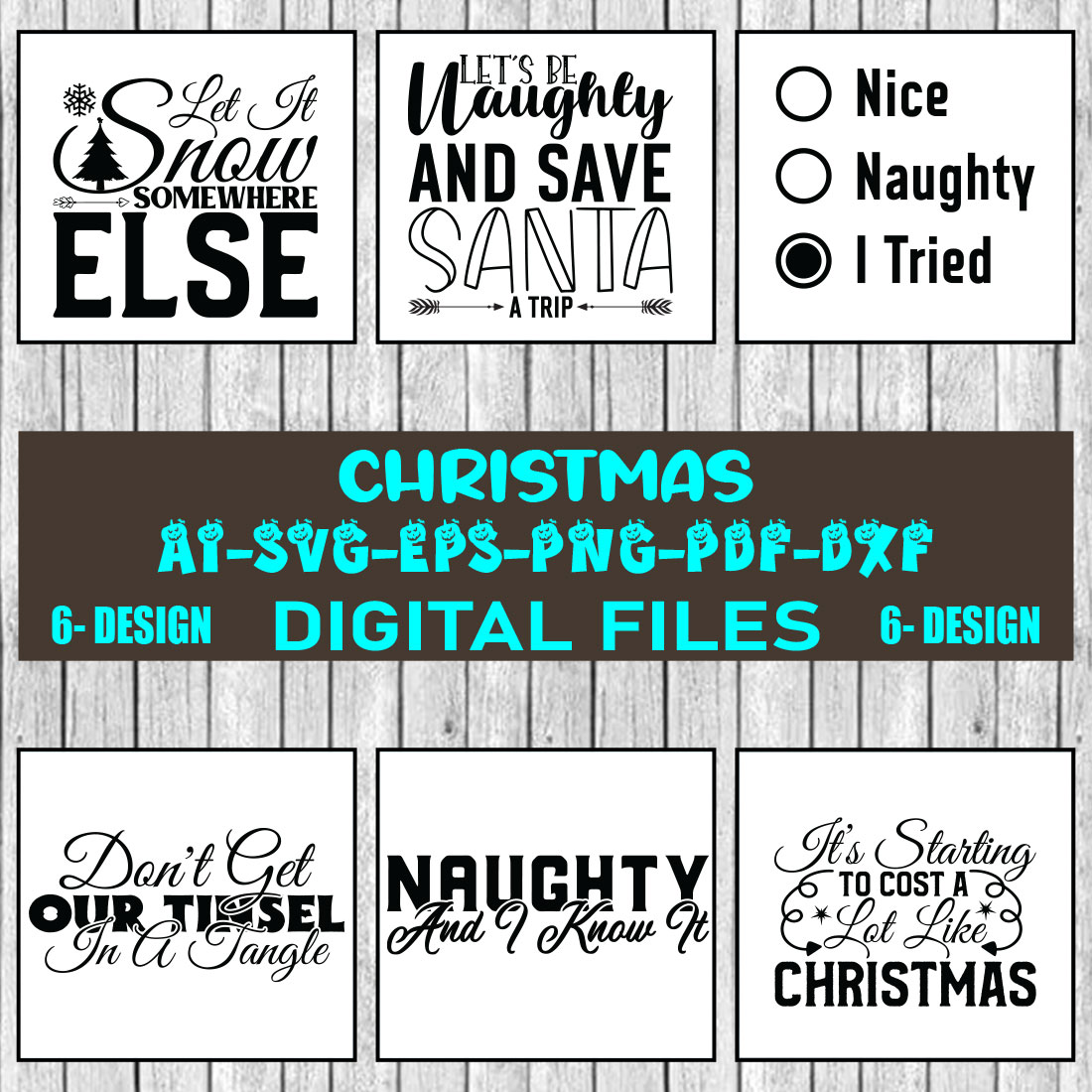 Christmas SVG Bundle Merry Christmas Svg Christmas Svg Christmas Ornaments svg Winter Svg Funny Christmas Bundle svg Vol-45 cover image.