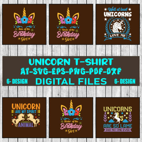 Unicorn T-shirt Design Bundle Vol-4 cover image.