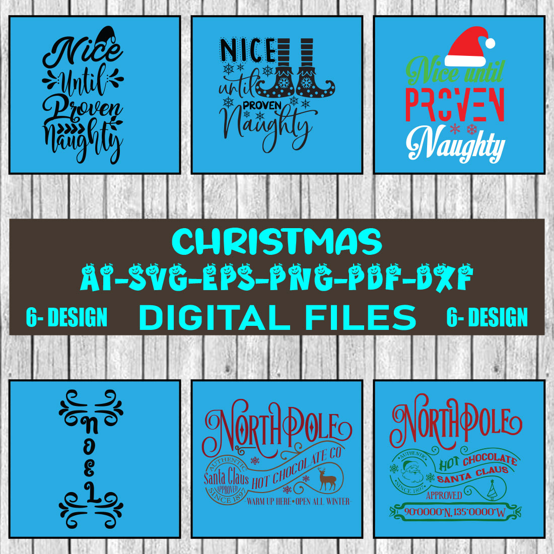 Christmas SVG Design Bundle Vol-84 cover image.