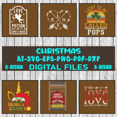 Christmas SVG Design Bundle Vol-17 cover image.