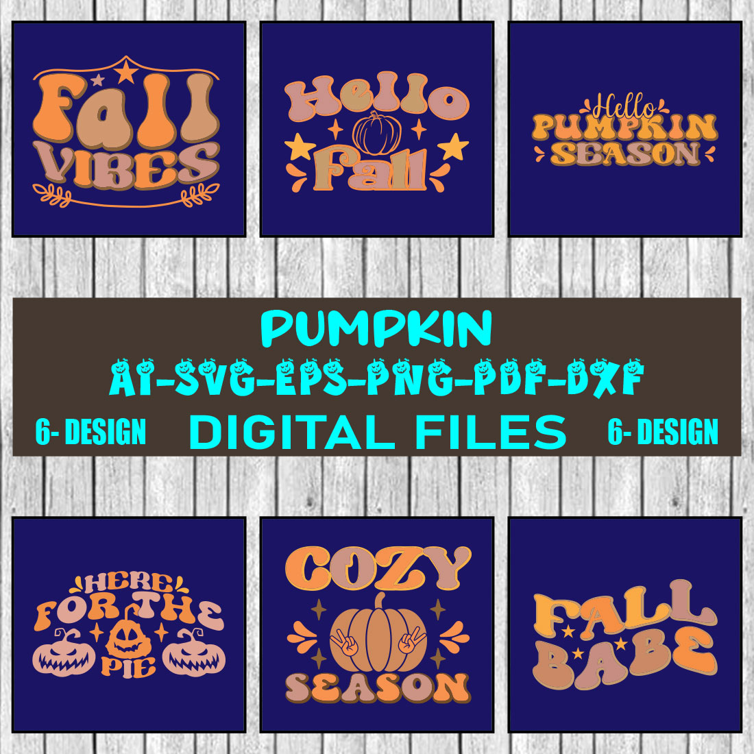 Pumpkin Bundle SVG Files Vol-01 cover image.