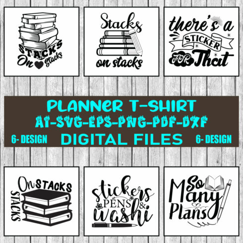 Planner T-shirt Design Bundle Vol-7 cover image.