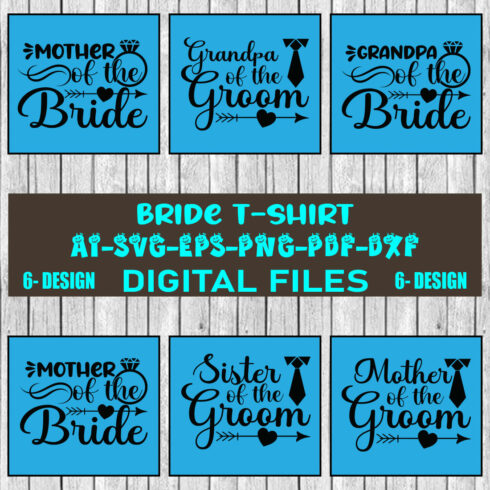 Bride T-shirt Design Bundle Vol-2 cover image.