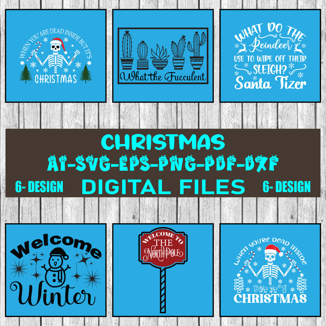 Christmas SVG Design Bundle Vol-71 cover image.