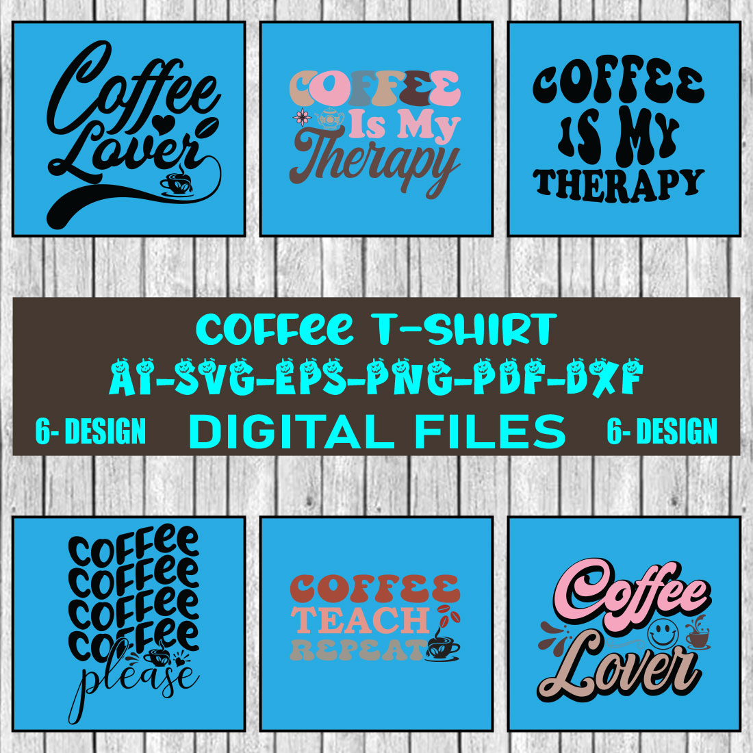 Coffee T-shirt Design Bundle Vol-3 cover image.