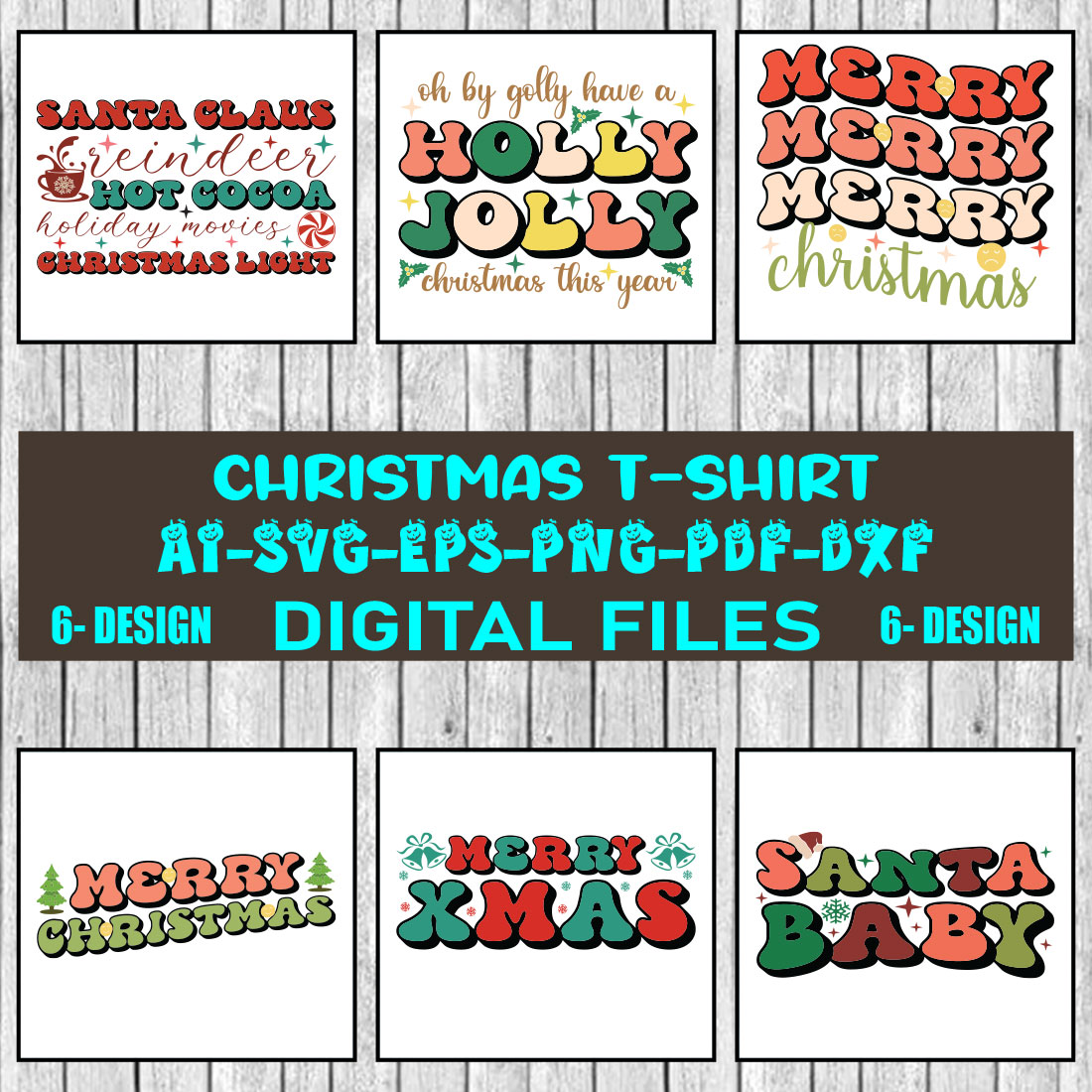 Christmas T-shirt Design Bundle Vol-9 cover image.