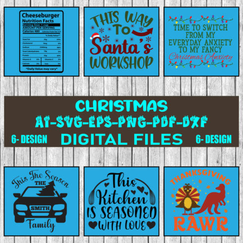 Christmas SVG Design Bundle Vol-65 cover image.