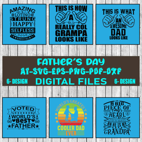 Dad Svg Bundle, Father's Day Svg Bundle, Dad Quotes Svg Bundle Vol-05 cover image.