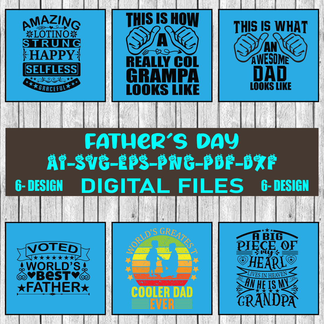 Dad Svg Bundle, Father's Day Svg Bundle, Dad Quotes Svg Bundle Vol-05 cover image.