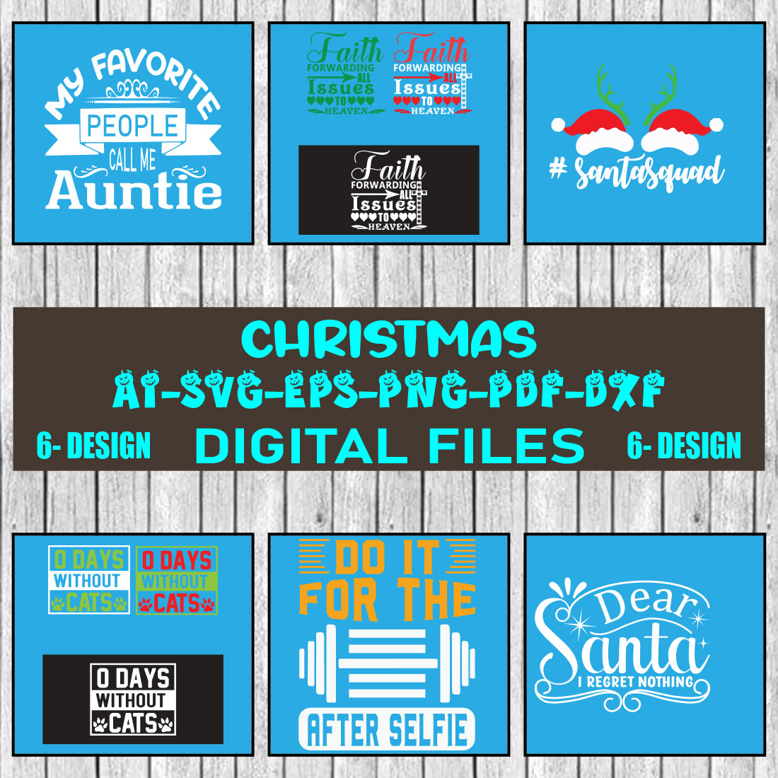 Christmas SVG Design Bundle Vol-07 cover image.