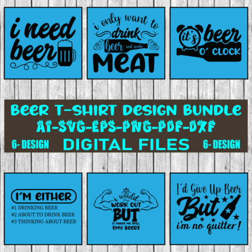 Beer T-shirt Design Bundle Vol-3 cover image.