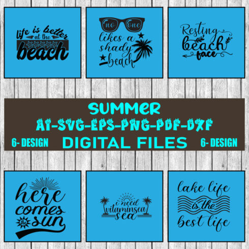 Summer Bundle SVG Files Vol-06 cover image.