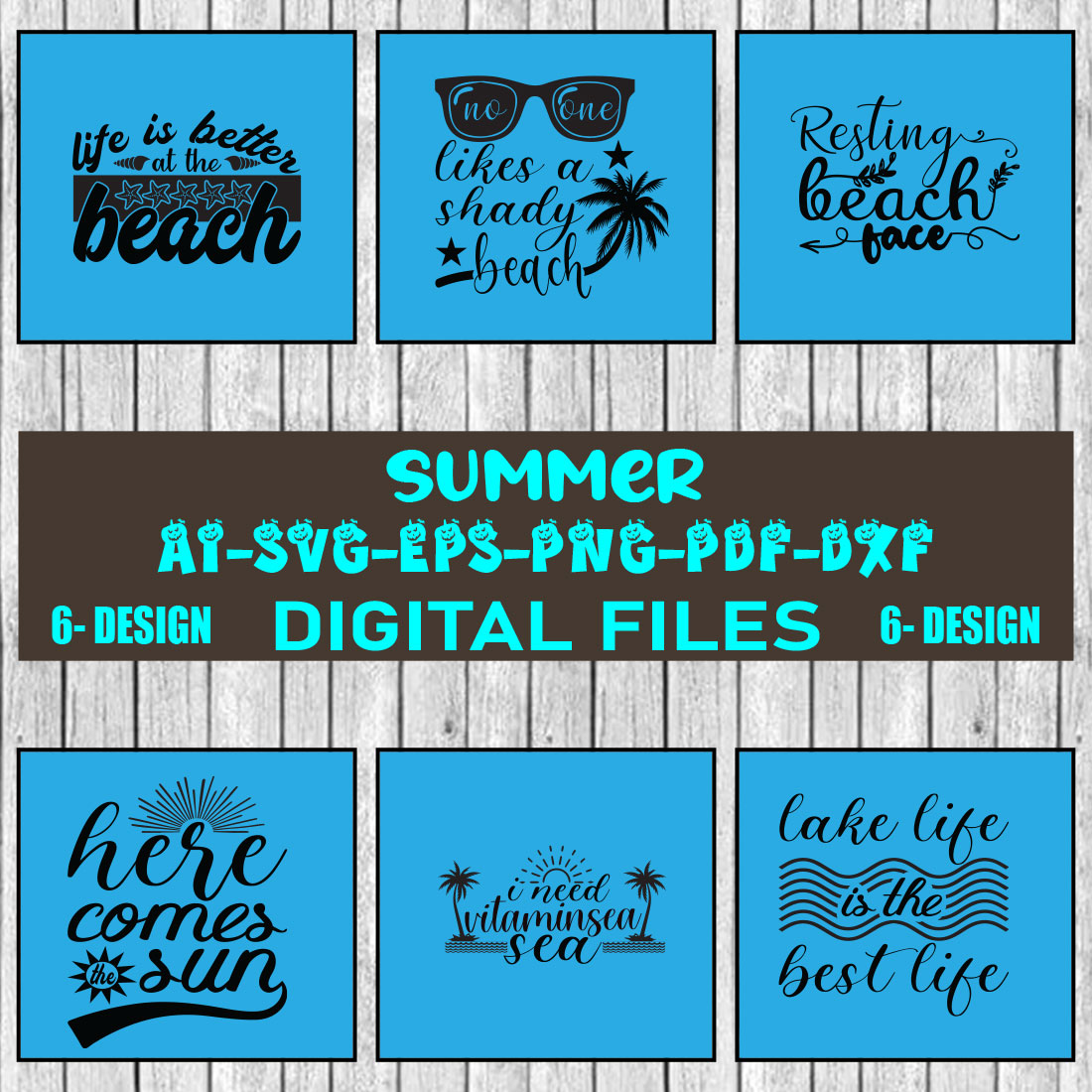 Summer Bundle SVG Files Vol-06 cover image.