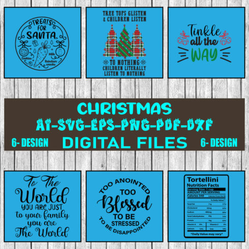 Christmas SVG Design Bundle Vol-66 cover image.