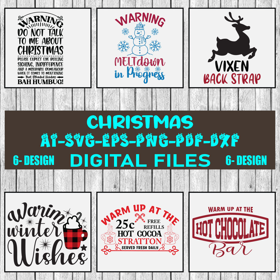 Christmas SVG Design Bundle Vol-69 cover image.