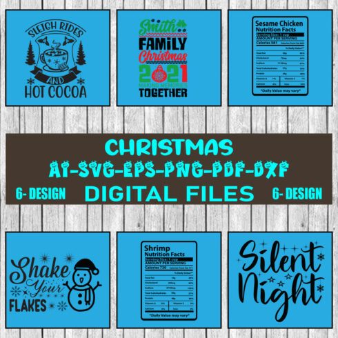 Christmas SVG Design Bundle Vol-61 cover image.