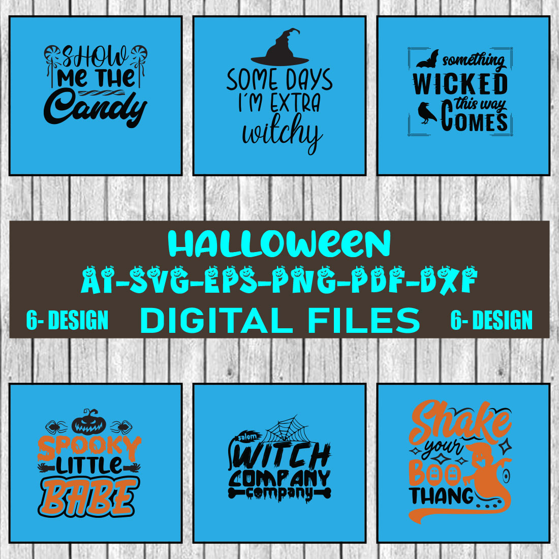 Halloween SVG Design Bundle Vol-06 cover image.