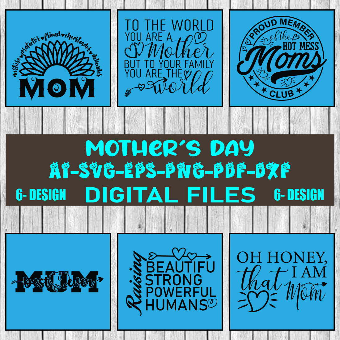 Mother's Day SVG Files Vol-04 cover image.