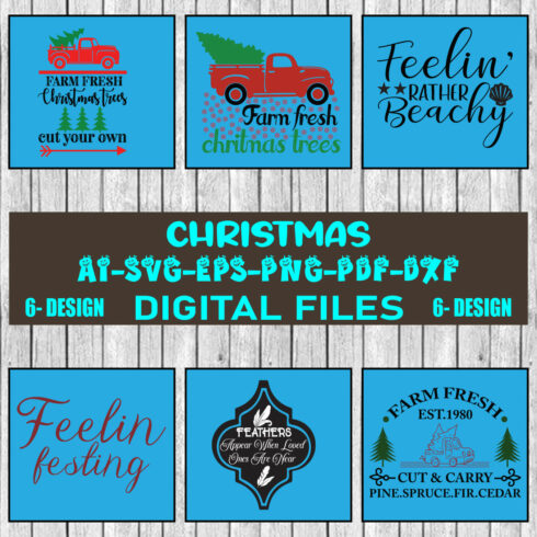 Christmas SVG Design Bundle Vol-58 cover image.