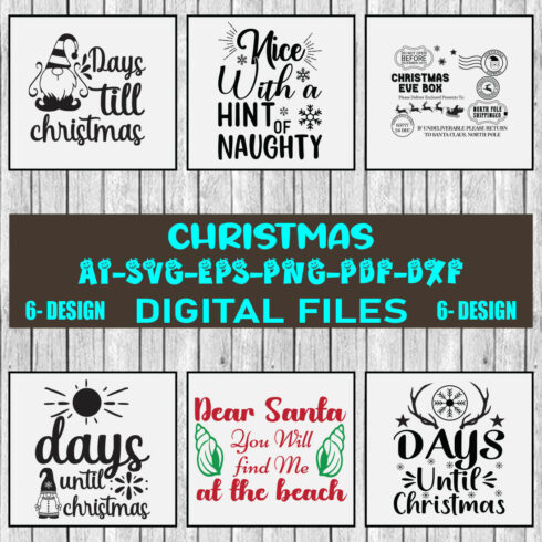 Christmas SVG Design Bundle Vol-53 cover image.