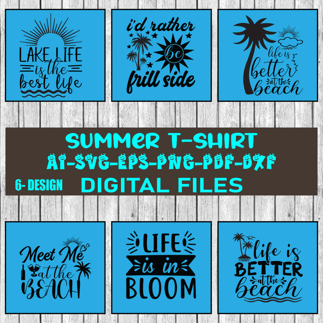 Summer T-shirt Design Bundle Vol-5 cover image.