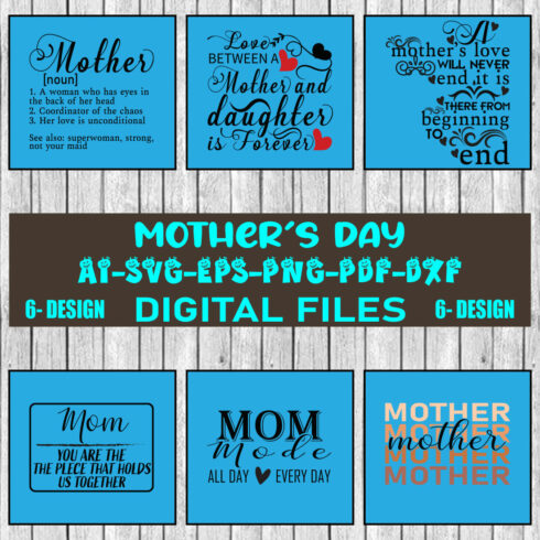 Mother's Day SVG Design Bundle Vol-04 cover image.