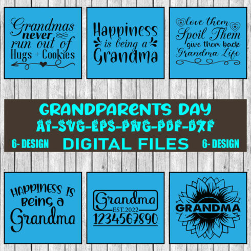 Grandparents Bundle SVG Cut Files, Grandparents Vector Printable Clipart, Grandparents Life Quote Bundle, Grandpa Grandma Life Vol-02 cover image.