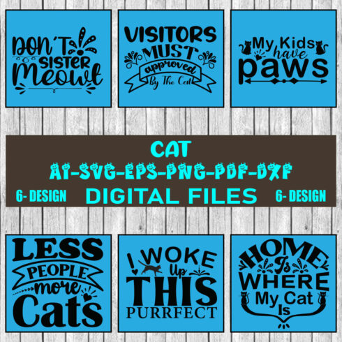 Cat svg bundle, cat mom svg,Cat T-shirt svg , crazy cat lady svg , cat dad svg, cat lover svg, kitten svg, cat quotes svg, Cat Vector file Vol-03 cover image.