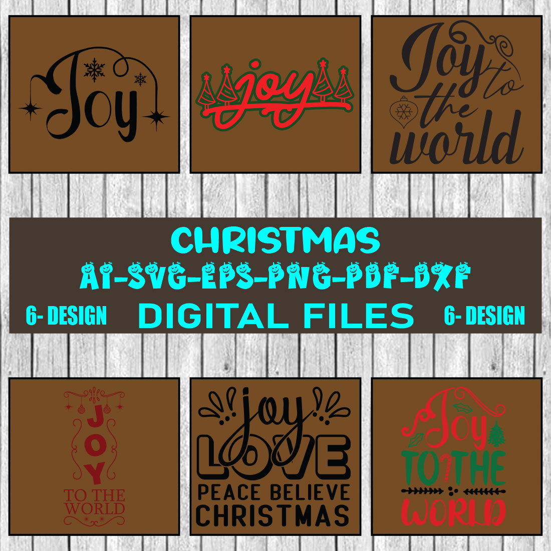 Christmas SVG Design Bundle Vol-50 cover image.