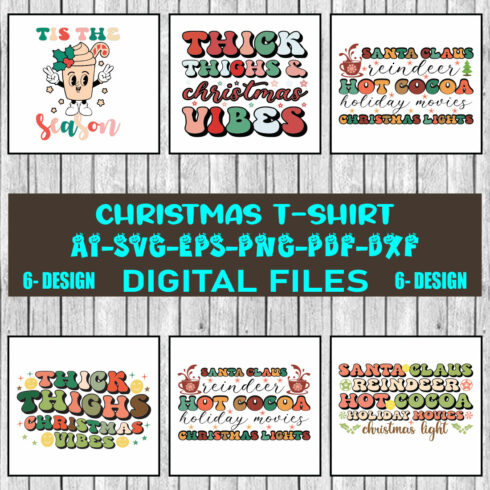 Christmas T-shirt Design Bundle Vol-10 cover image.